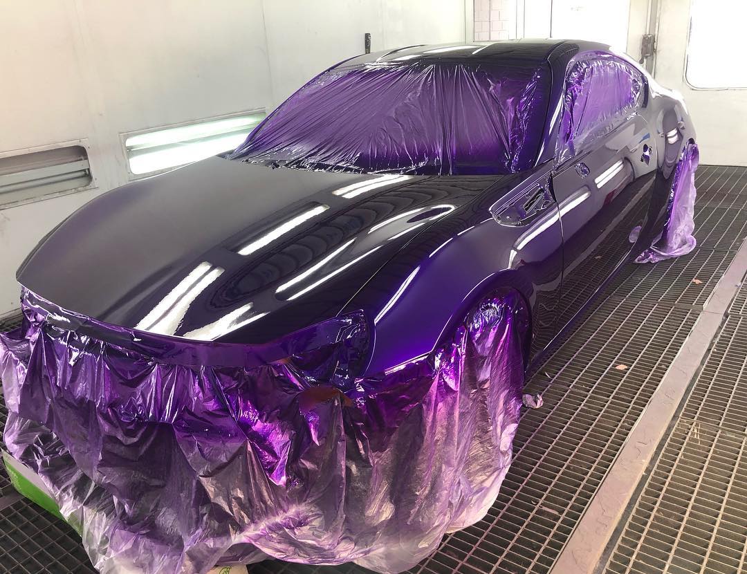 dark purple car paint cost