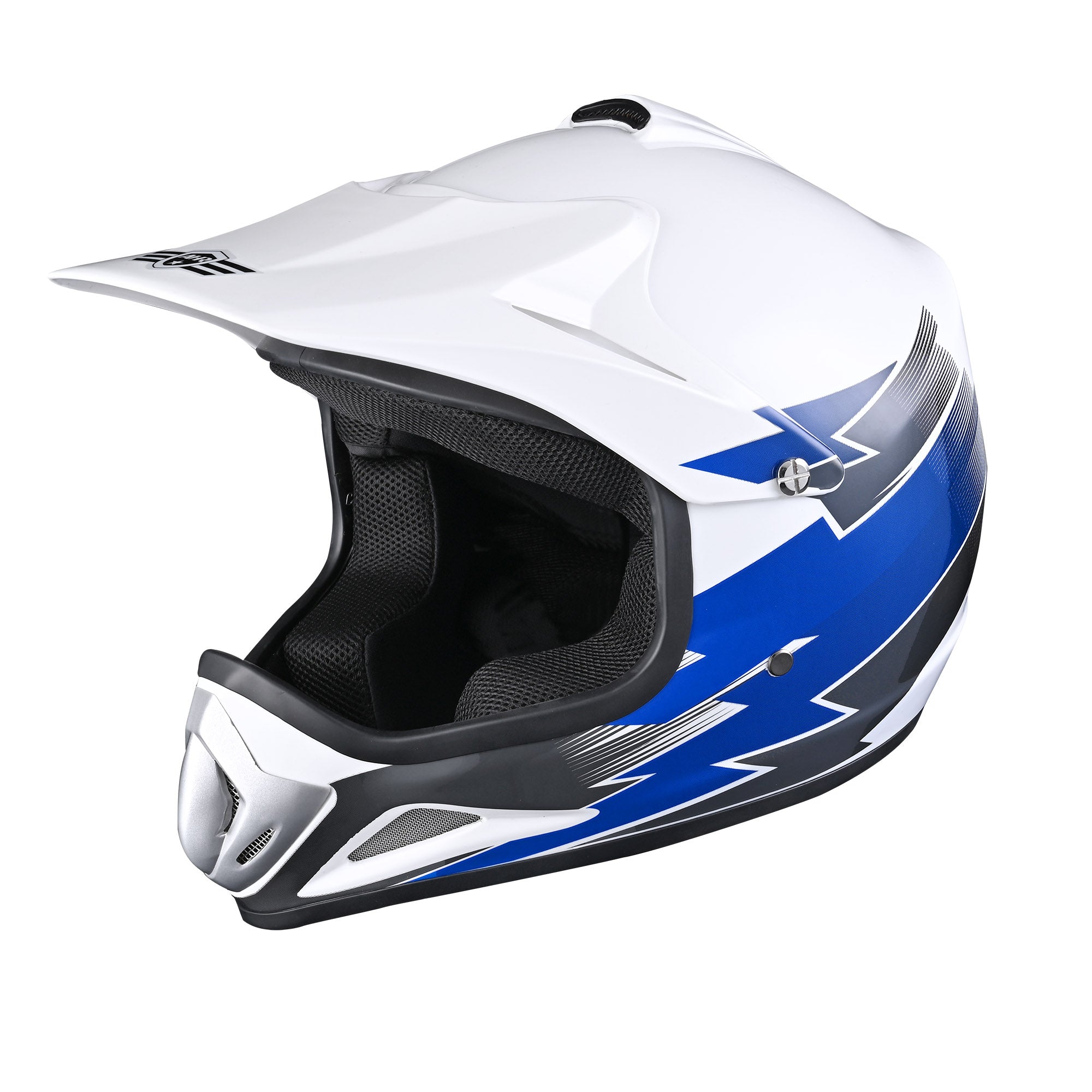 blue youth atv helmet