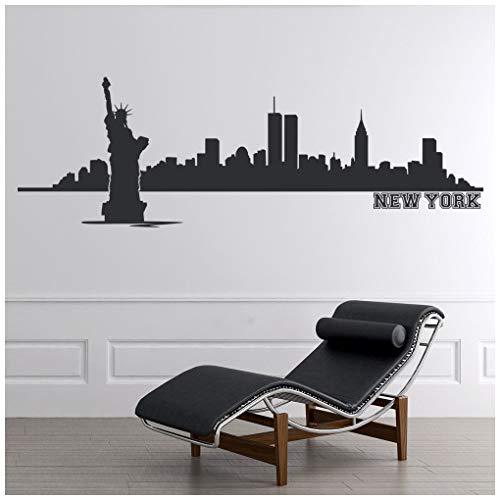 Azutura New York Wall Sticker City Skyline Wall Decal Living Room Bedroom Home Decor Available In 5 Sizes And 25 Colours X Large Moss Green