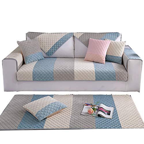 D Le Plush Quilted Sofa Slipcover Soft Flannel Anti Slip Sofa Covers