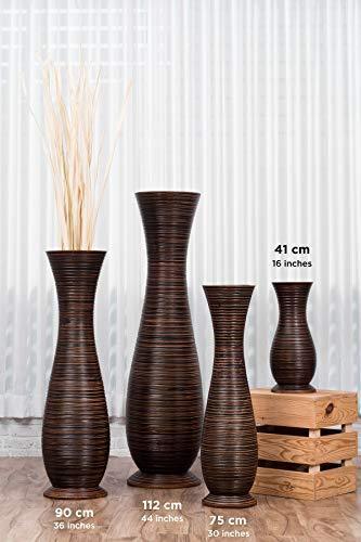 Dekoration Blumentopfe Vasen Brown Tall Floor Vase 75 Cm Mango