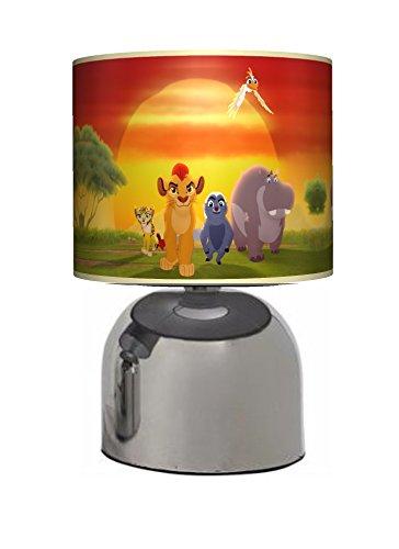 Lion King Guard Bedside Touch Lamp Girls Boys Bedroom Light Lamp Shade Mains Operated Uk Plug