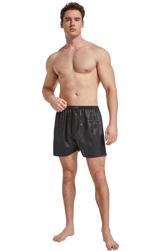 Tony & Candice Men's Satin Boxers Shorts Combo Pack Underwear (Black +  Burgundy (2-Pack), Medium) : : Clothing, Shoes & Accessories