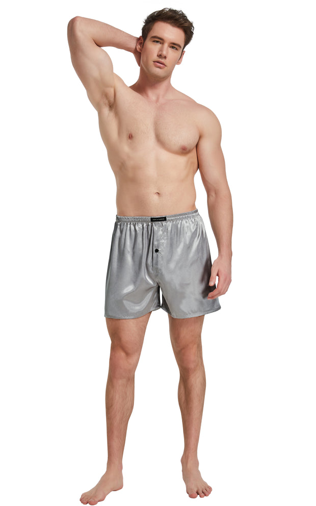 Jupitersecret Men's Satin Boxer Shorts Silk Feeling Sleep - Temu