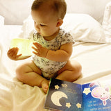 Child looking at star nightlight