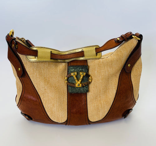 Rockstud leather clutch bag Valentino Garavani Burgundy in Leather -  16648673
