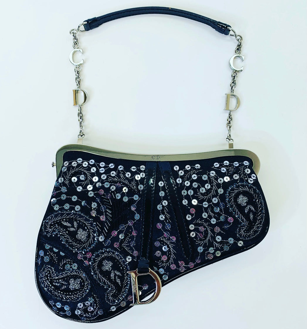 ジョン・ガ 限定品 Christian Dior Saddle Evening Bag リアーノ