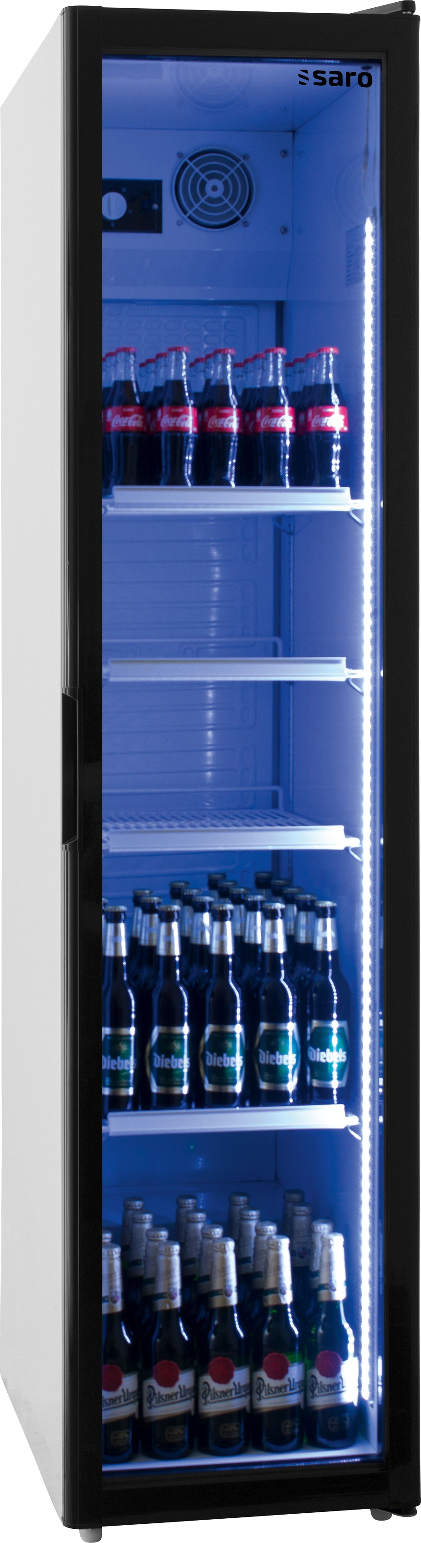 Billede af SARO Køleskab med glaslåge - smalt, model SK 301