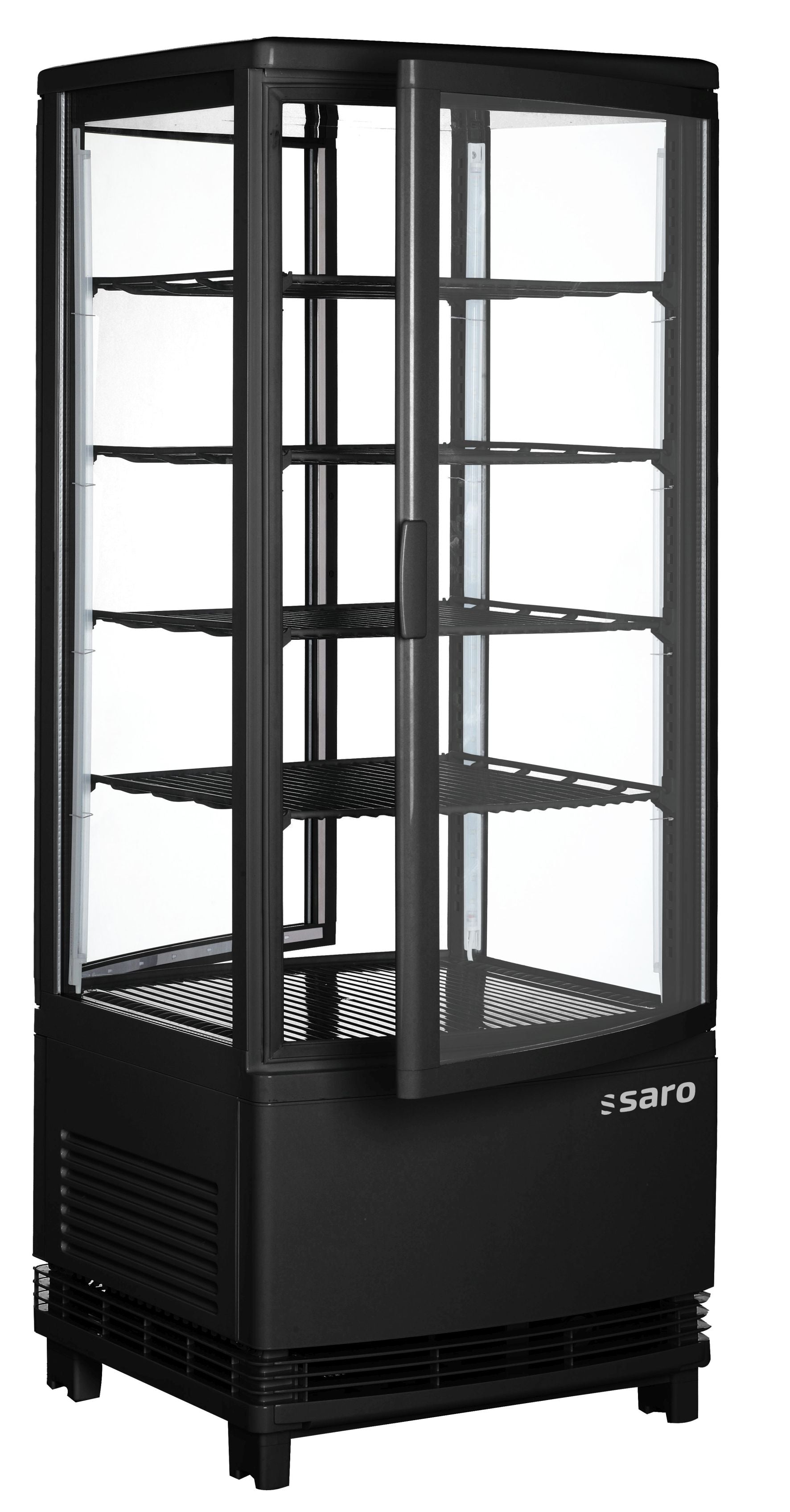 Se SARO Kølemontre med dobbeltdøre, model SC 100 DT sort hos Maxigastro.com