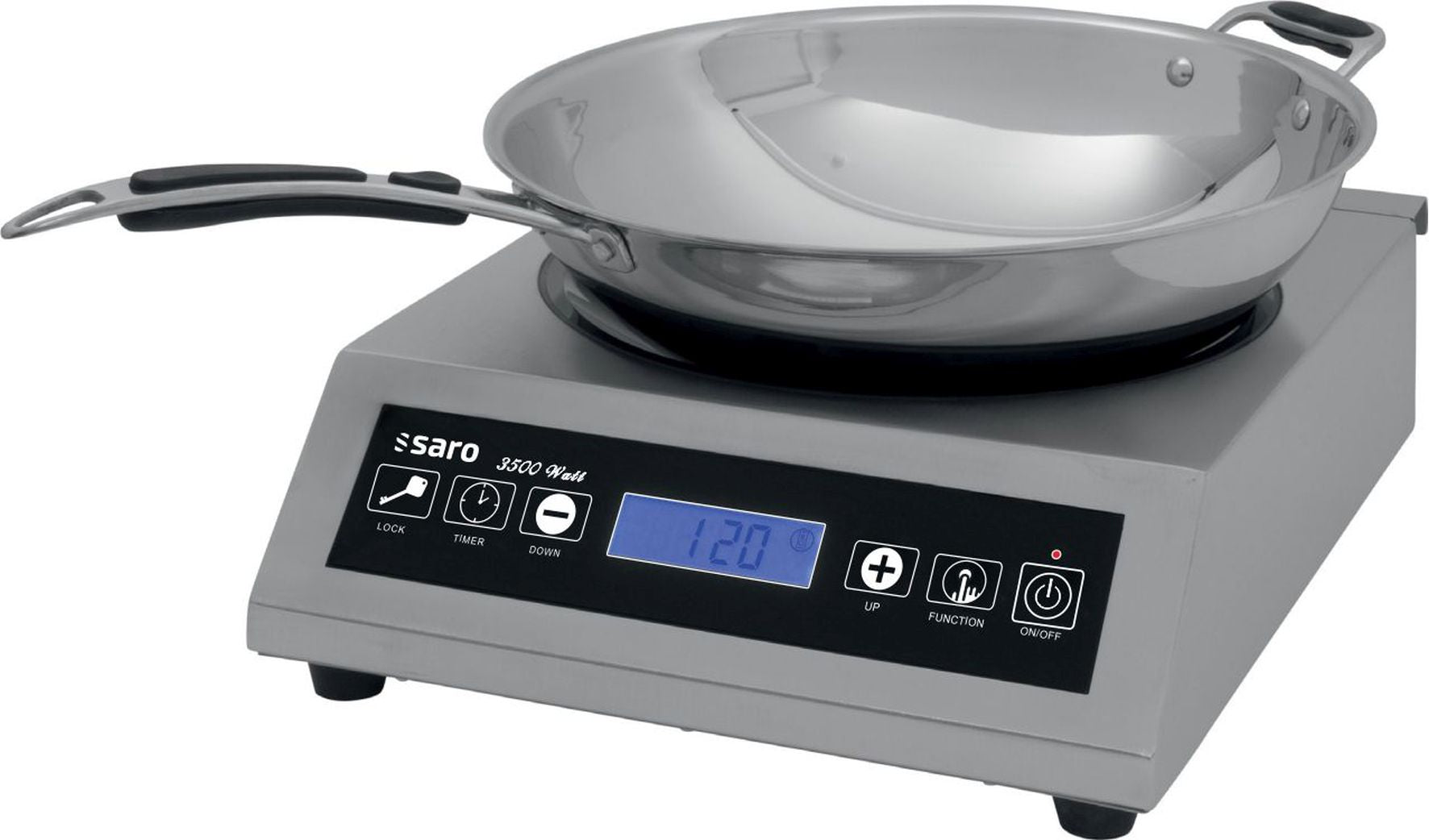 Se SARO Wok induktion kogeplade inklusiv wok model LOUISA hos Maxigastro.com