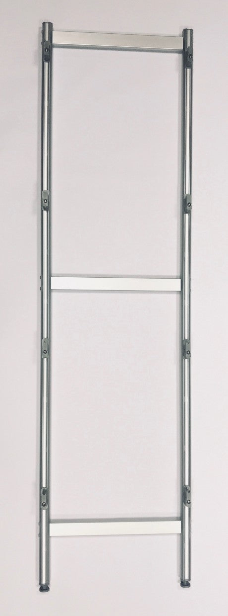 SARO Sidepanel til reol i aluminium til 47,5 cm dybde / højde 170 cm
