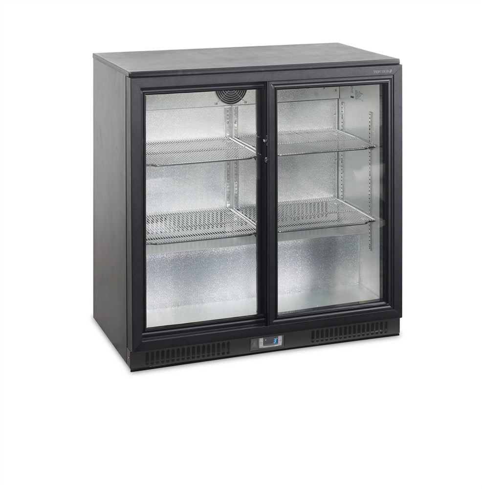 Se Backbar / Bar køleskab - 2 skydedøre i glas - BA20S hos Maxigastro.com