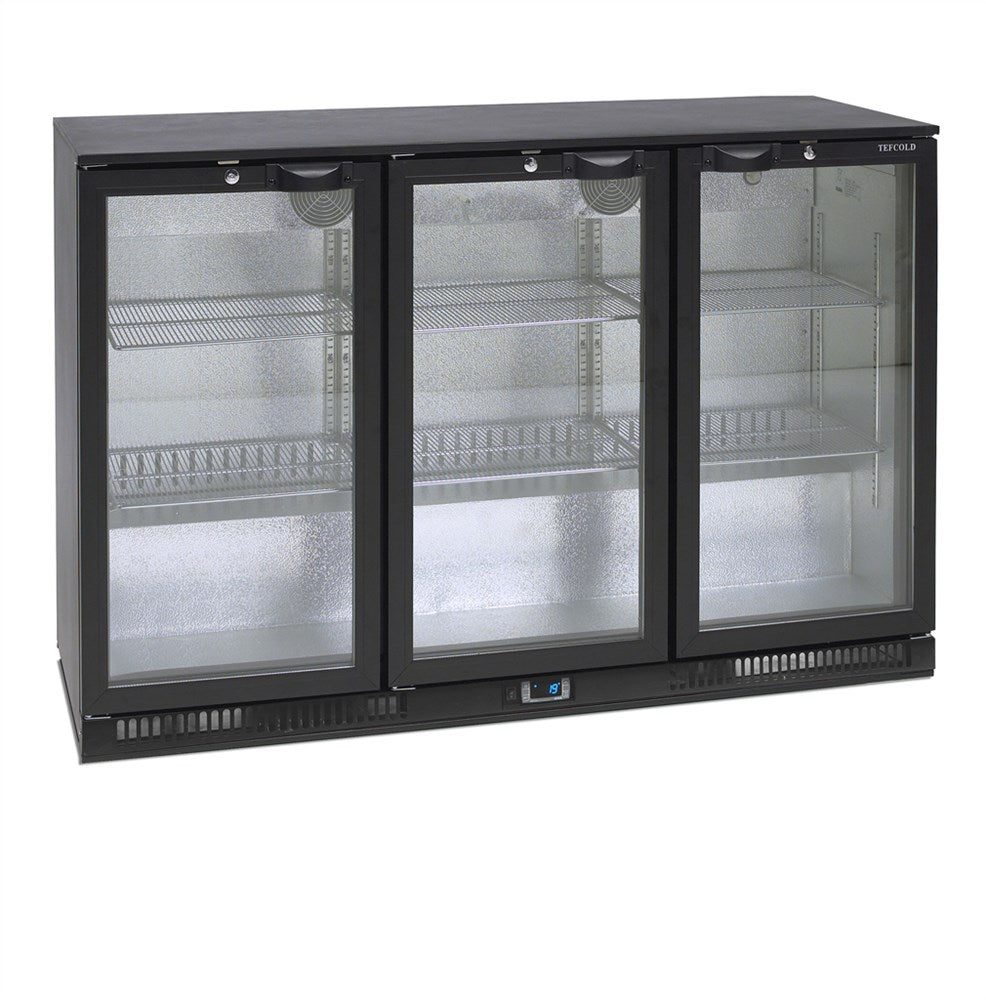 Billede af Backbar / Bar køleskab - 3 glaslåger - BA30H
