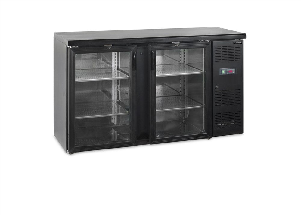 Se Backbar / Bar køleskab - 2 skydedøre i glas - CBC210G hos Maxigastro.com