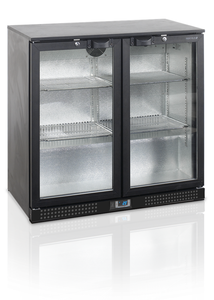 Backbar / Bar køleskab - 2 glasdøre - BA15H
