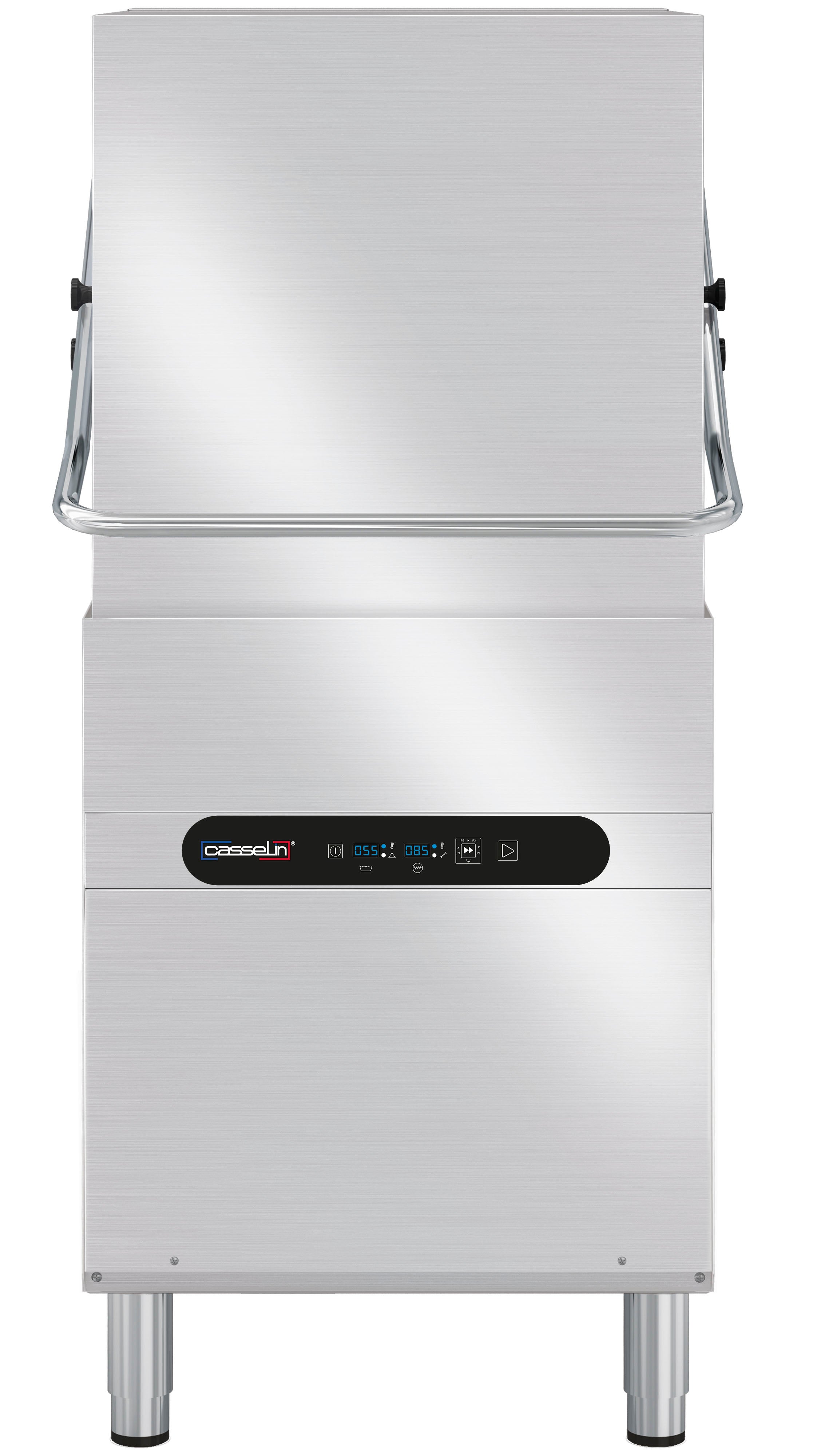 Se Hætteopvaskemaskine 500x500 kurve. Indbygget pumpe til opvaskemiddel samt tømmepumpe - Model 500U hos Maxigastro.com