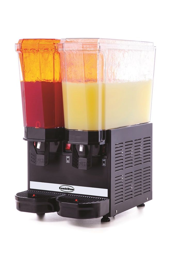 Juice / Drink dispenser 2 x 20 liter - Med køl
