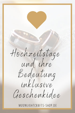 Und bedeutung hochzeitstage ihre Hochzeitsjahre Tabelle