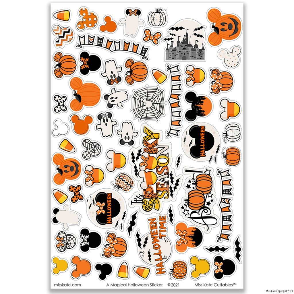 Matron waardigheid Parasiet A Magical Disney Halloween - Sticker Sheet Disney, Halloween, disney  stickers – MISS KATE