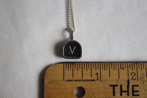 Typewriter Key Necklace V