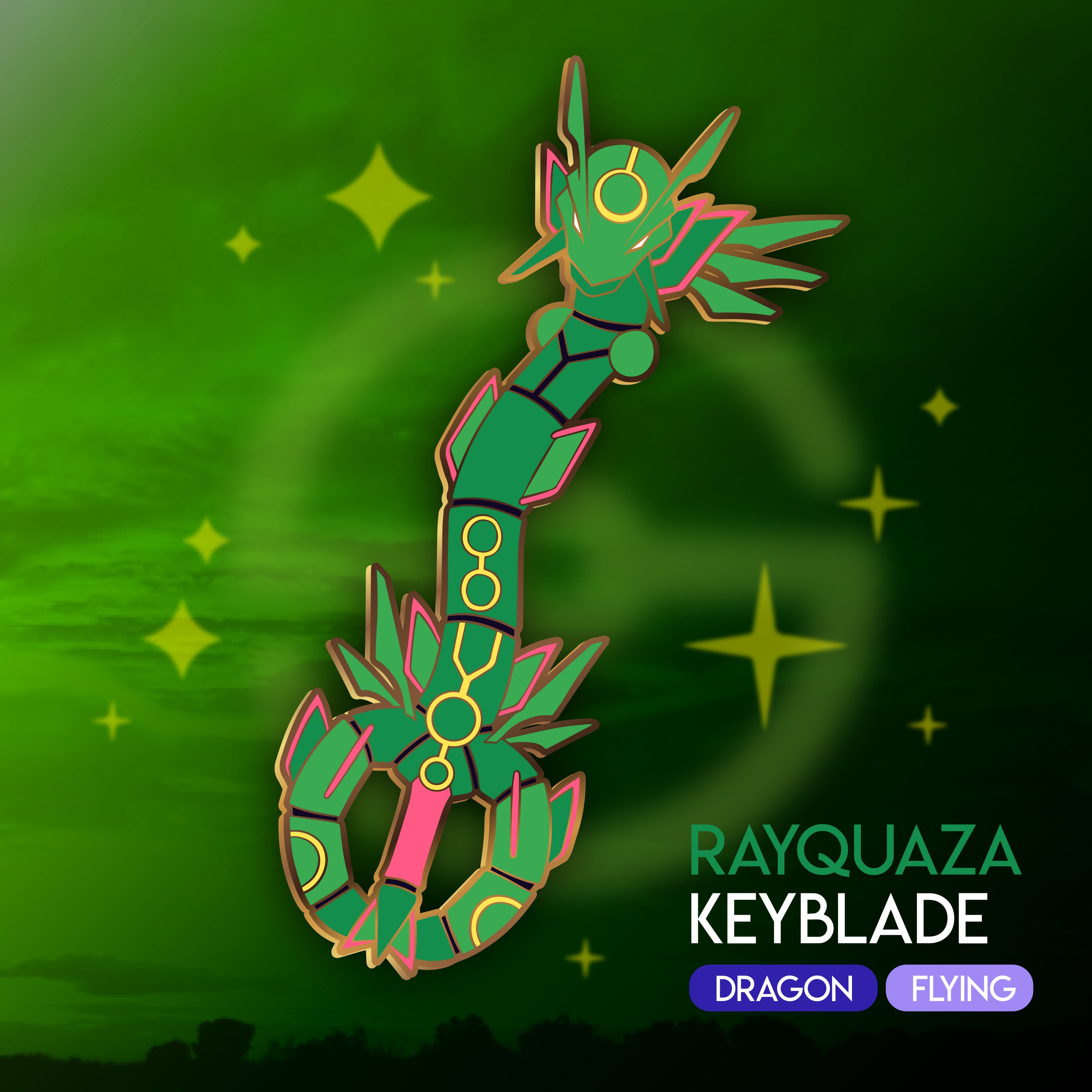 Shinnoyume Mewtwo Keyblade - Pokemon Legendary Keyblade Enamel Pin