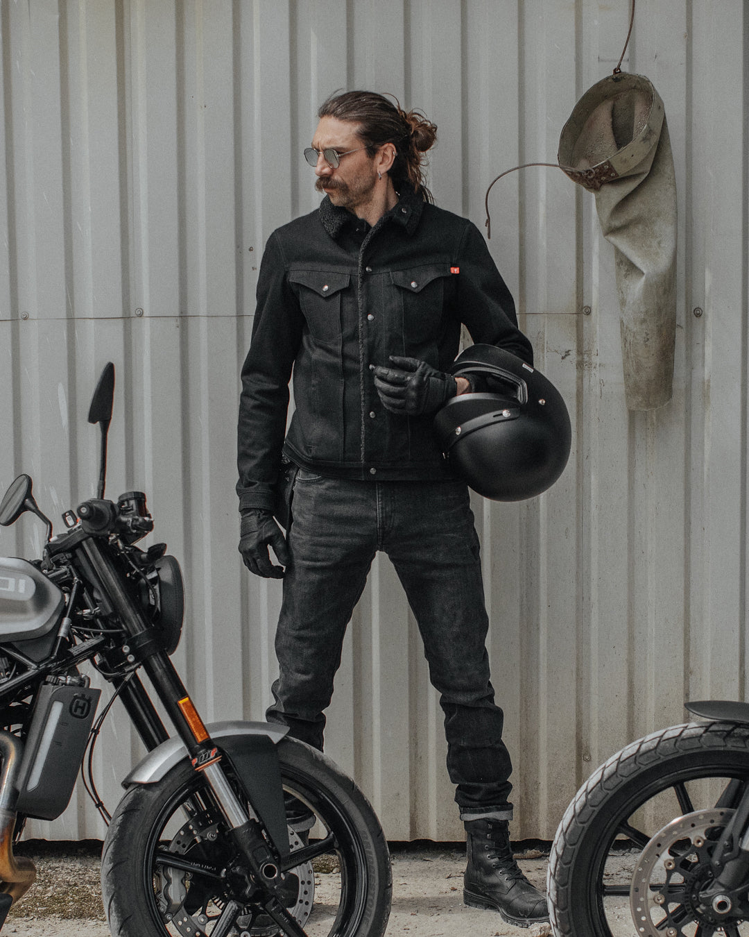 AA Rated denim motorcycle jacket by Pando Moto