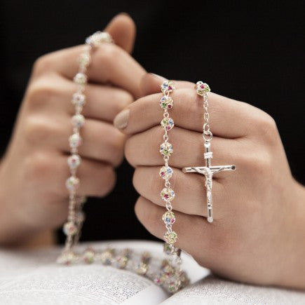 4-Pack Holy Family Charm Bracelet on Amethyst — faithshop.com