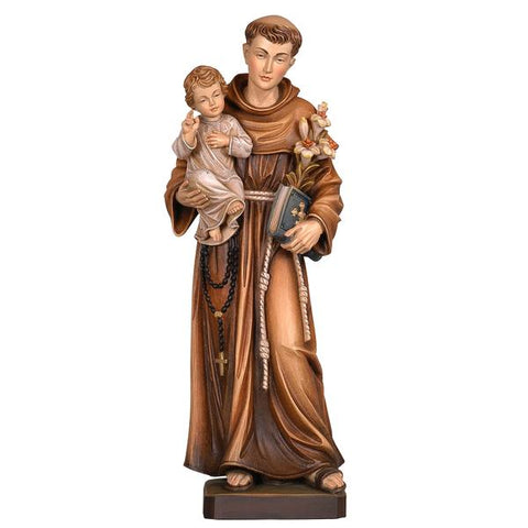 St Anthony of Padua wood statue