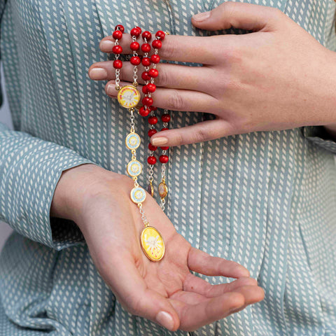 Holy Spirit chaplet in metal