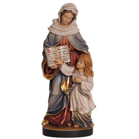 Estatua de Santa Ana en madera tallada a mano del Vaticano