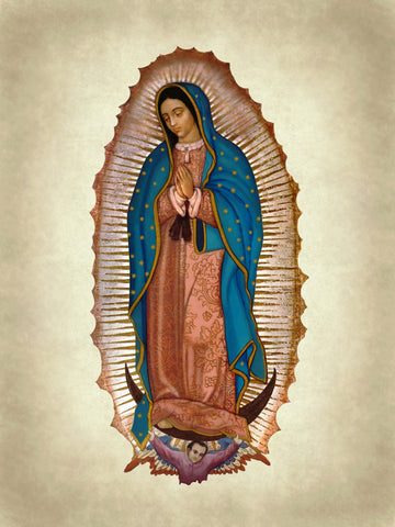 Sacred and miraculous image of Our Lady of Guadalupe