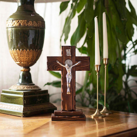 St Benedict Table Crucifix