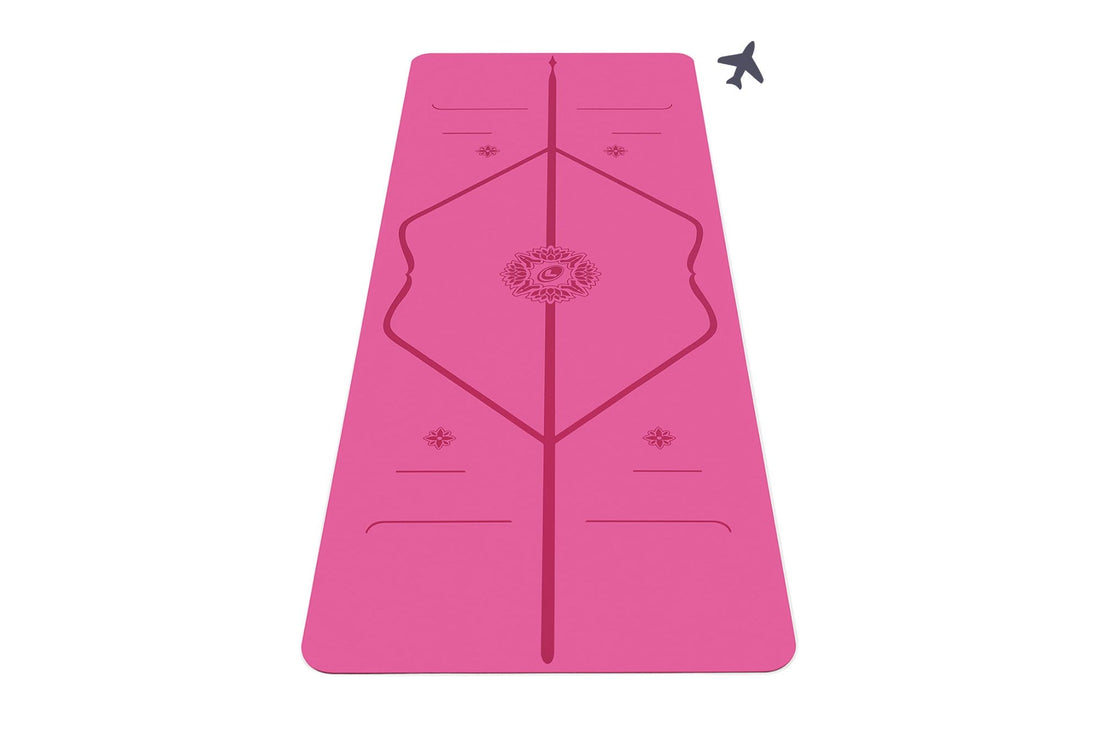 travel yoga mat pink