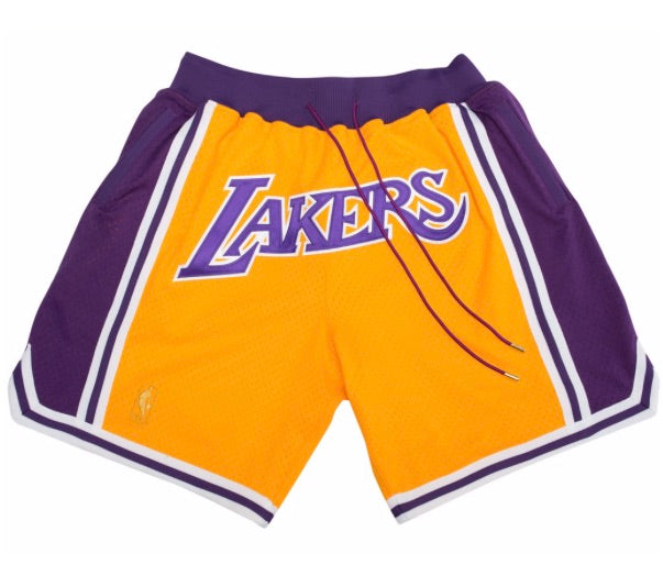 los angeles lakers shorts