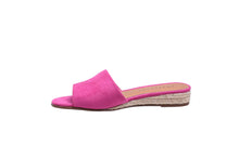 Load image into Gallery viewer, Hot Pink, Suede, Slip On Wedges
