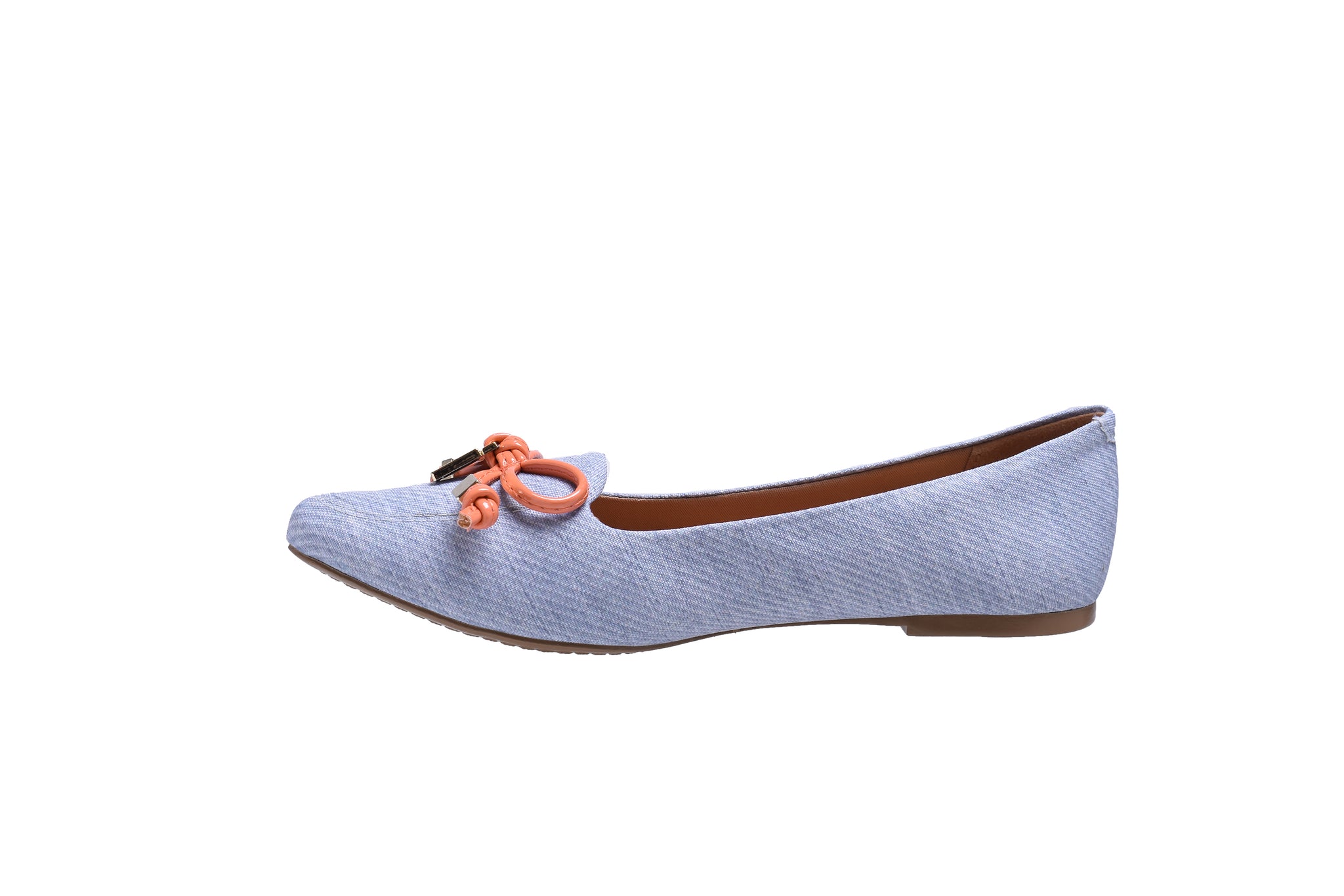 Blue-Jean Ballerina Flats - Brazil Heels