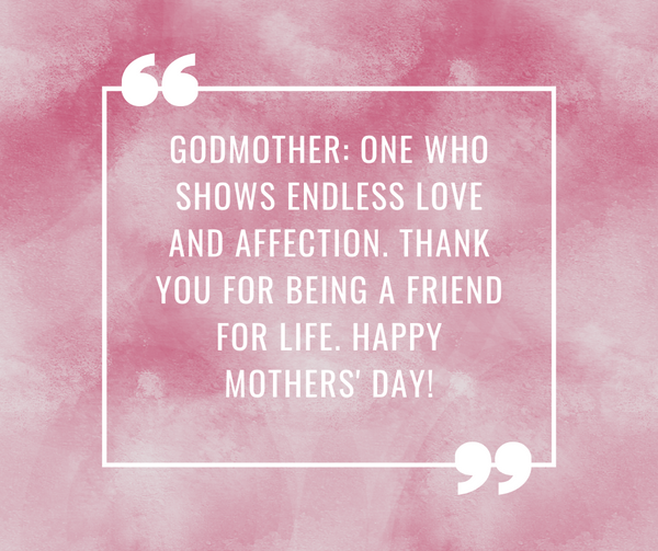 Godmother Card Message for Mother's Day