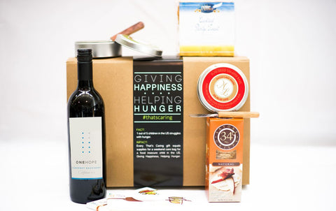 CHEESE, CRACKERS, CHOCOLATE & WINE Housewarming Gifts that Give Back