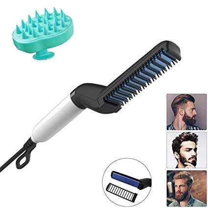 348 Men's Beard and Hair Curling Straightener (Modelling Comb)