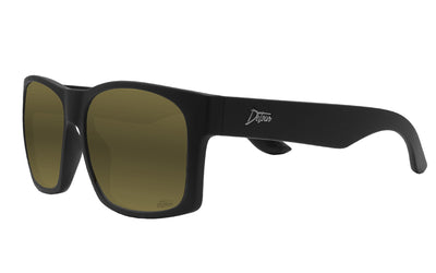 Big Kahuna - Matte Black - 24k Gold Polarized, Detour Sunglasses