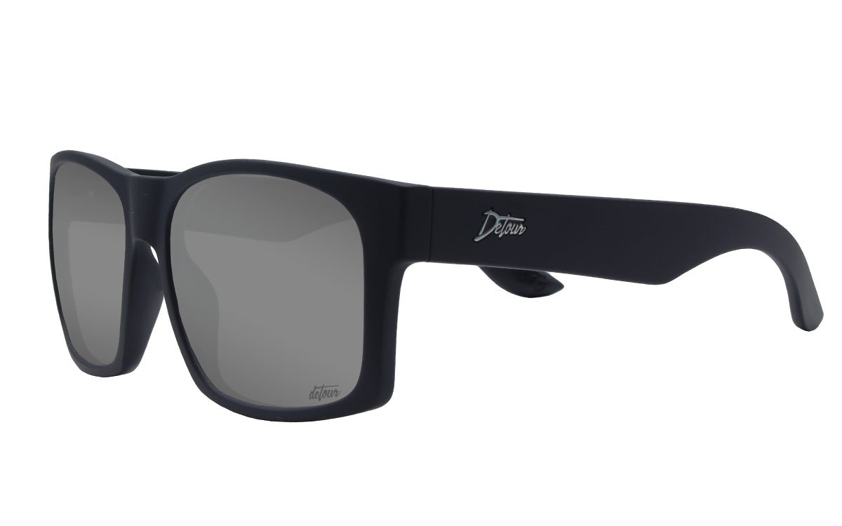 Big Kahuna XL Sunglasses - Matte Black - 24k Gold Polarized | Detour ...