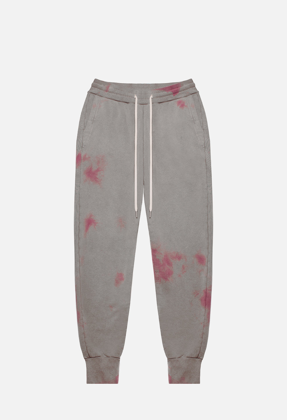 Double Dye Ebisu Sweatpants Grey X Pink