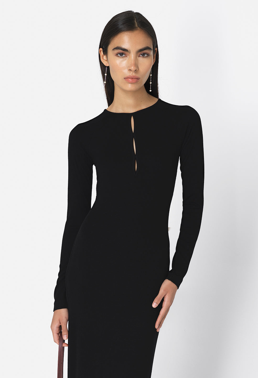 Gemini Rib Bandeau Dress / Mineral Wash Black - JOHN ELLIOTT