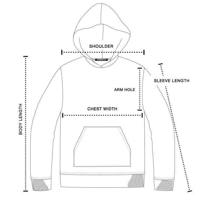 Cropped Hoodie Template
