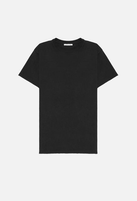 Reversed Cropped Tee / Washed Dust