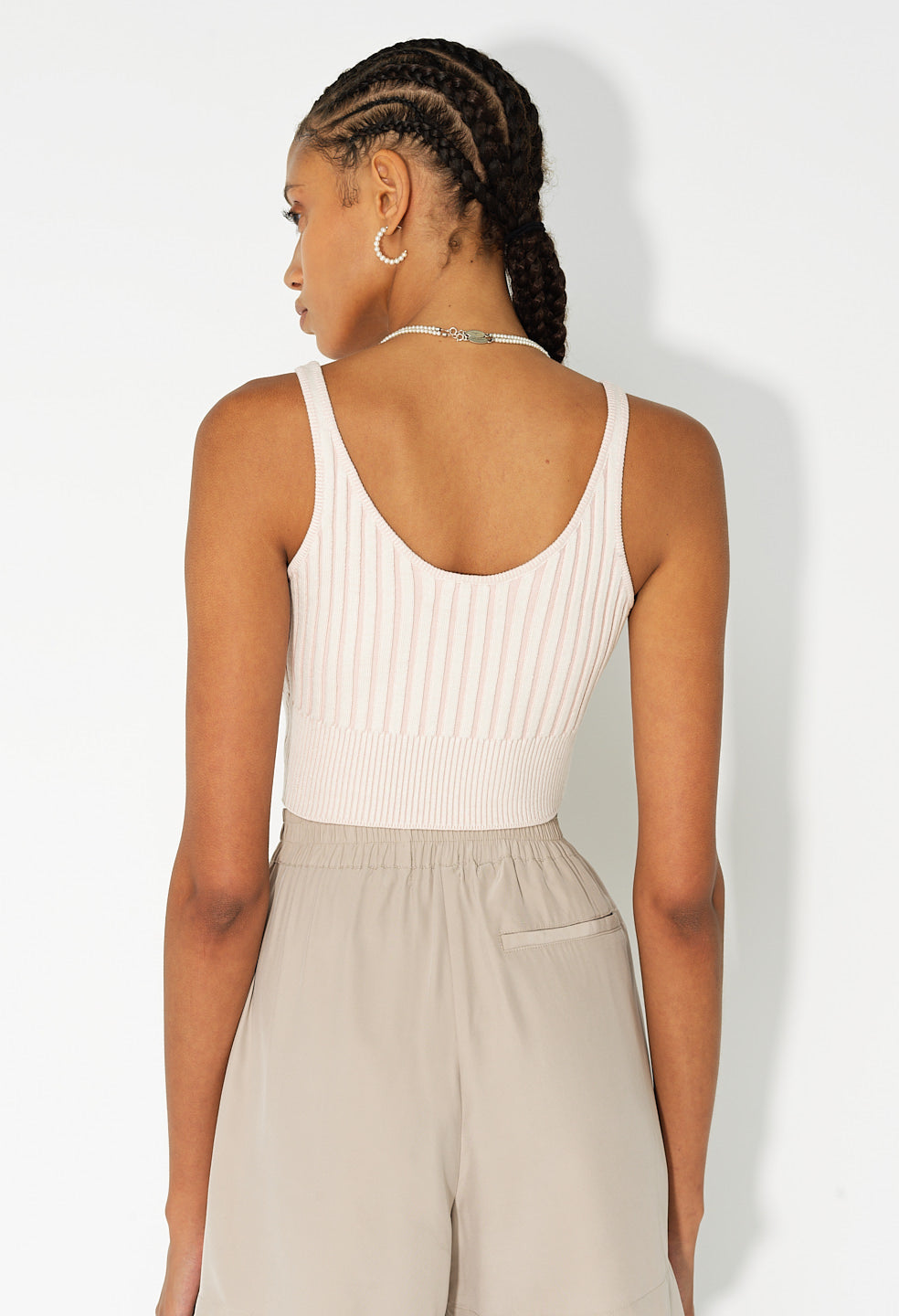 Silk Cotton Rib Tank / Twilight