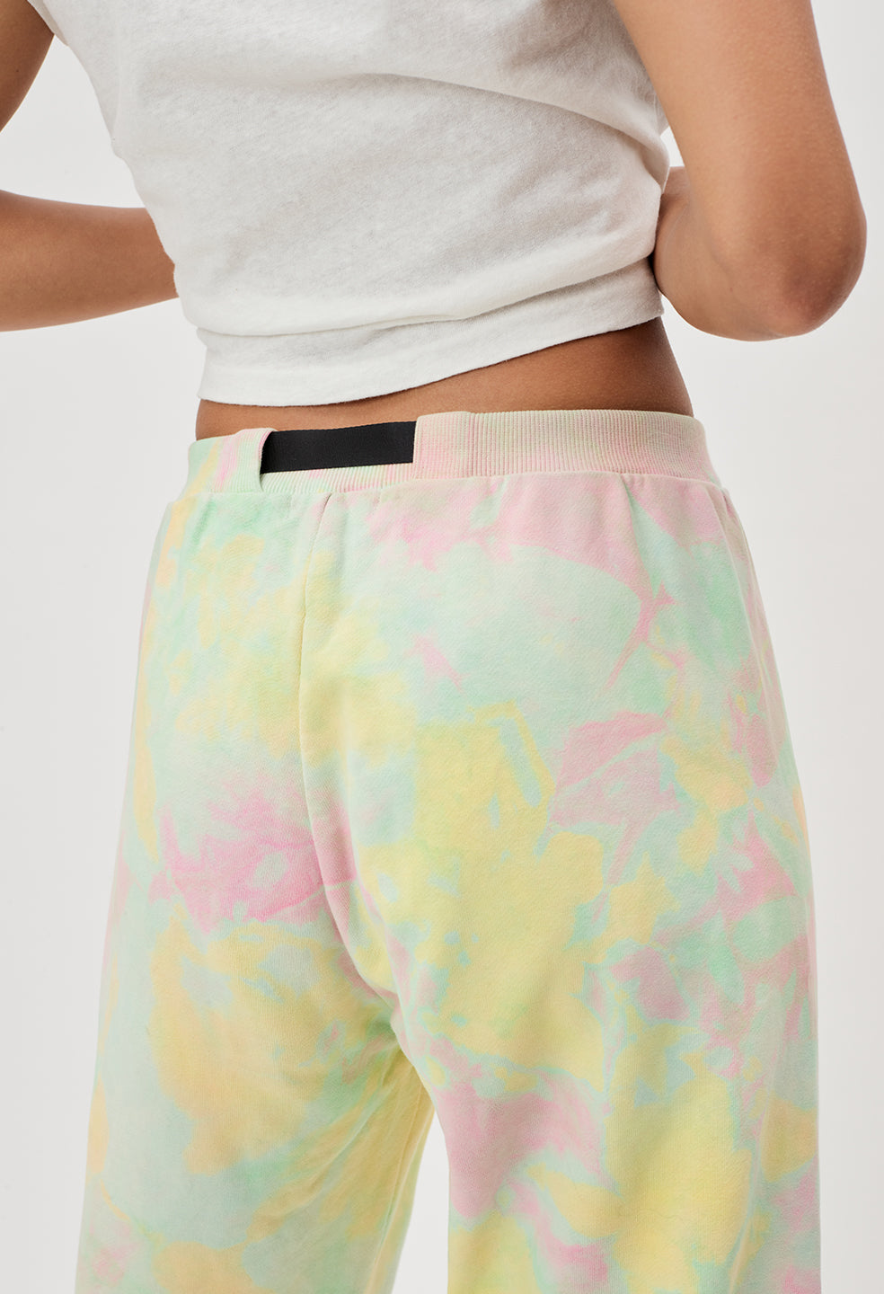 Marble Mix Belted Sweatpants / Sherbert