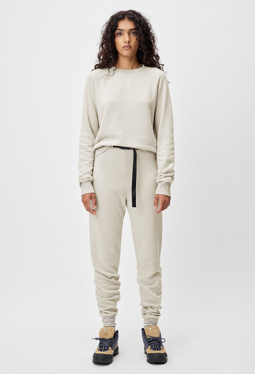 Belted Vintage Fleece Sweatpants / Pumice