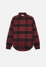 red button up flannel