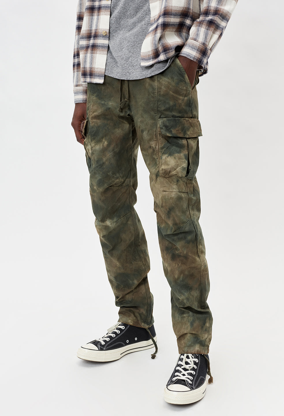 john elliott tie dye cargo pants